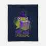 Not Now! I'm Reading-none fleece blanket-ricolaa