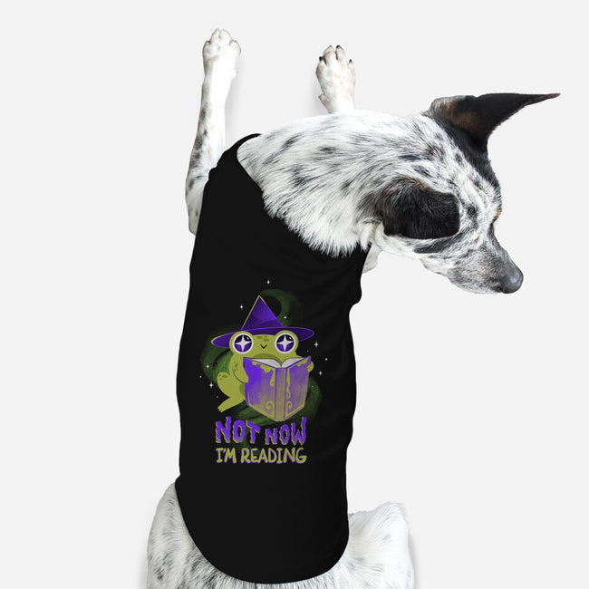 Not Now! I'm Reading-dog basic pet tank-ricolaa