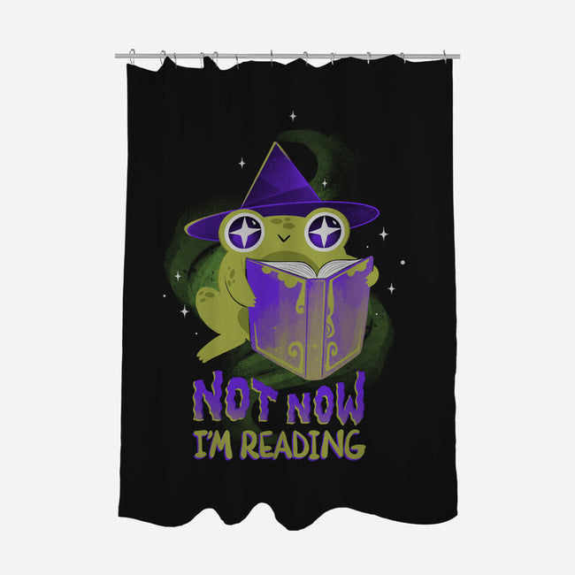 Not Now! I'm Reading-none polyester shower curtain-ricolaa