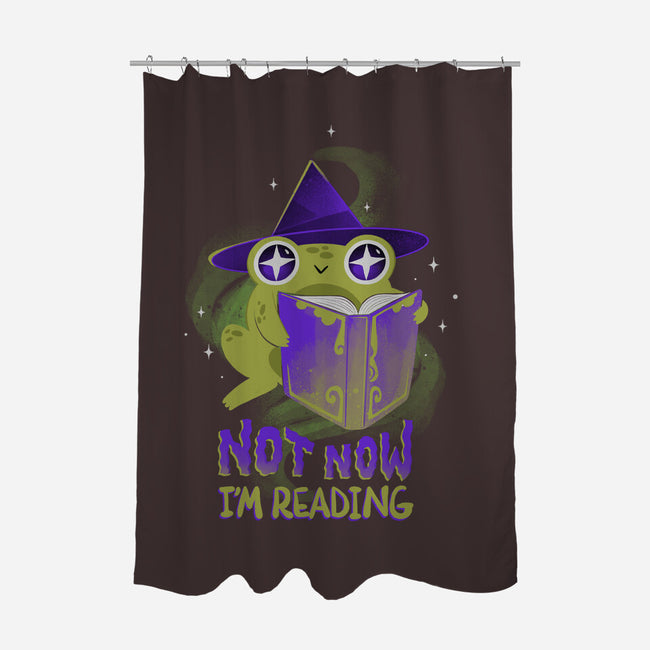 Not Now! I'm Reading-none polyester shower curtain-ricolaa