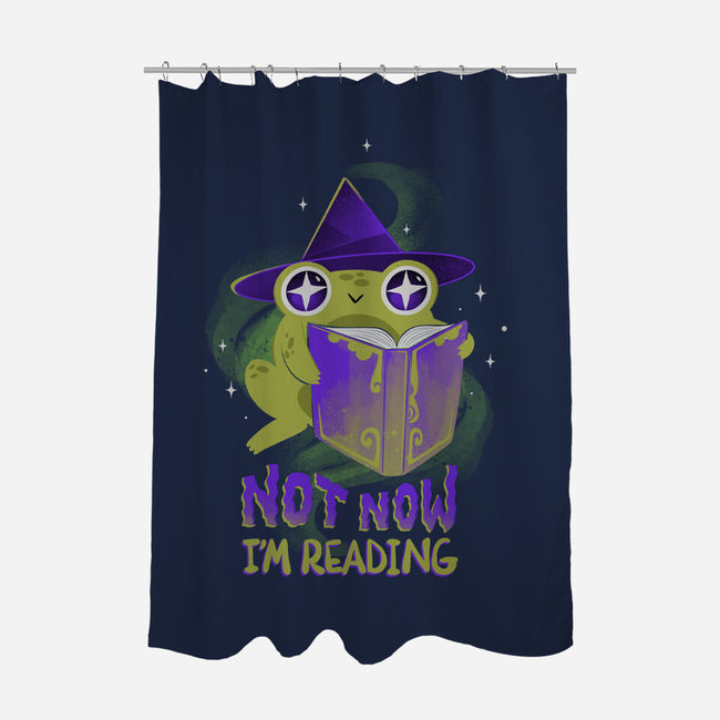 Not Now! I'm Reading-none polyester shower curtain-ricolaa