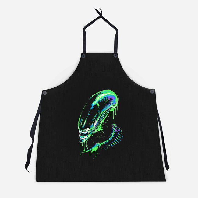 Colorful Xenomorph-unisex kitchen apron-IKILO