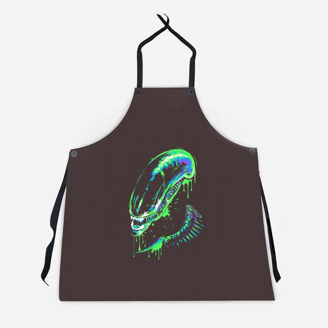 Colorful Xenomorph-unisex kitchen apron-IKILO