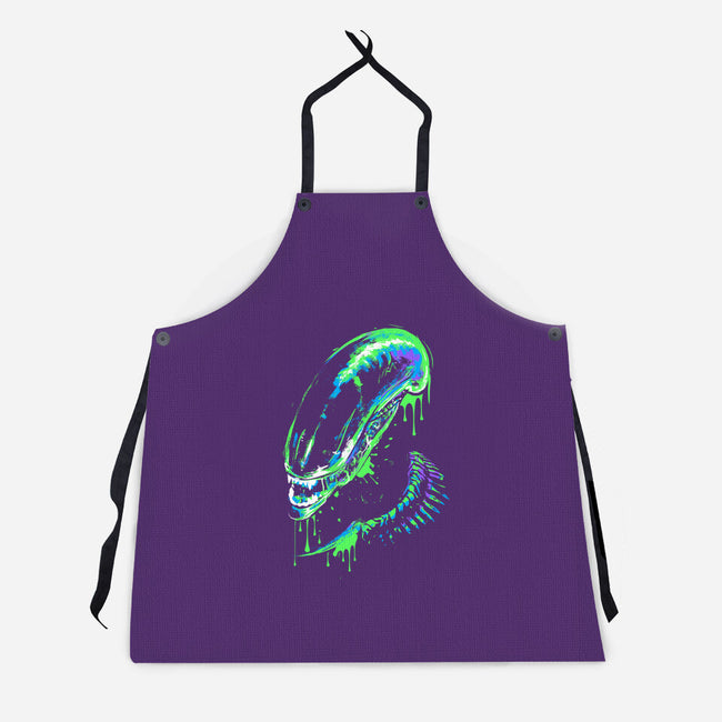 Colorful Xenomorph-unisex kitchen apron-IKILO