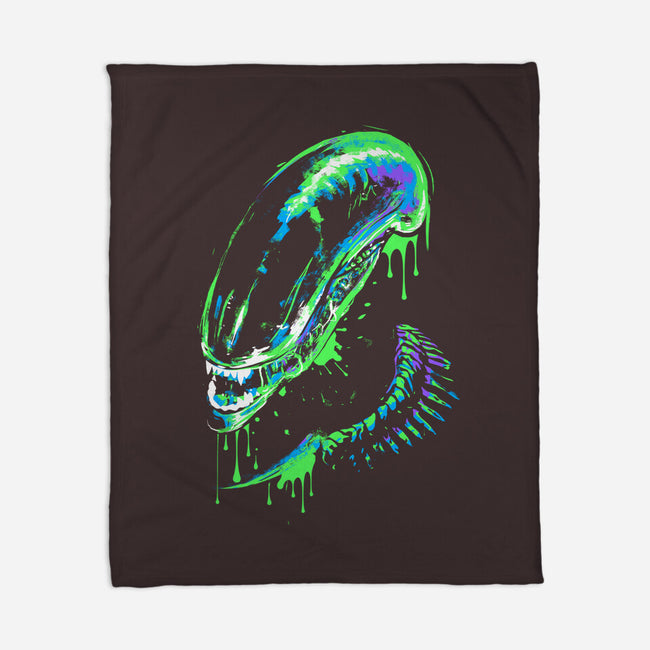 Colorful Xenomorph-none fleece blanket-IKILO