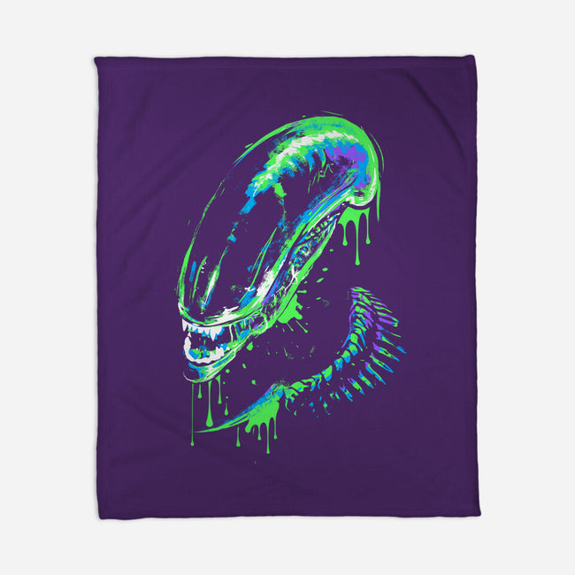 Colorful Xenomorph-none fleece blanket-IKILO