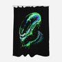 Colorful Xenomorph-none polyester shower curtain-IKILO