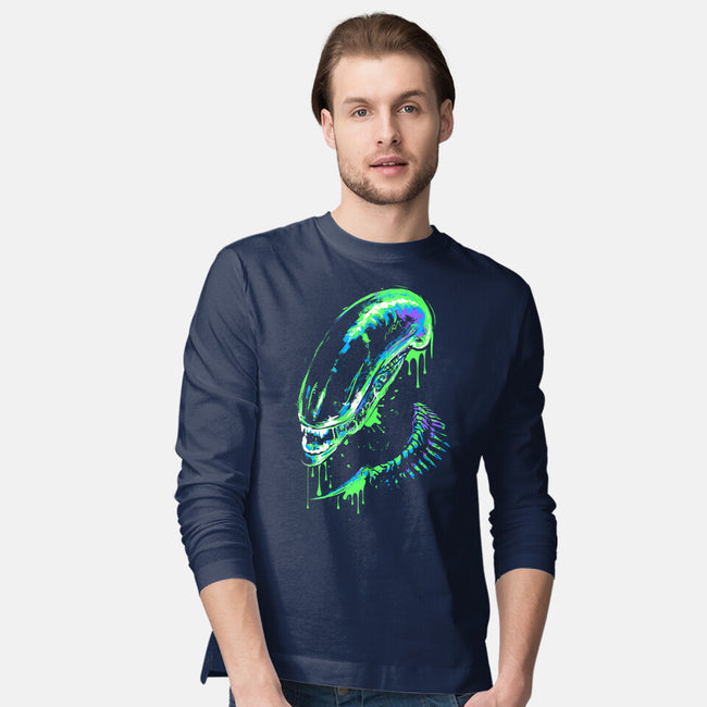 Colorful Xenomorph-mens long sleeved tee-IKILO