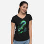 Colorful Xenomorph-womens v-neck tee-IKILO