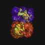 Techno Boy And Pizza Boy-none stretched canvas-nickzzarto