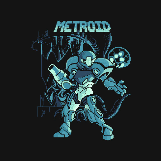 Pixel Metroid-unisex baseball tee-Nihon Bunka
