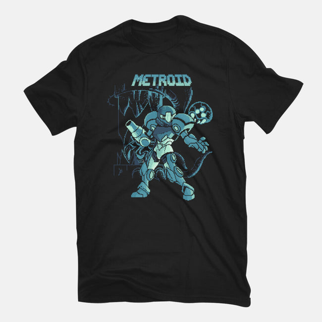 Pixel Metroid-womens basic tee-Nihon Bunka