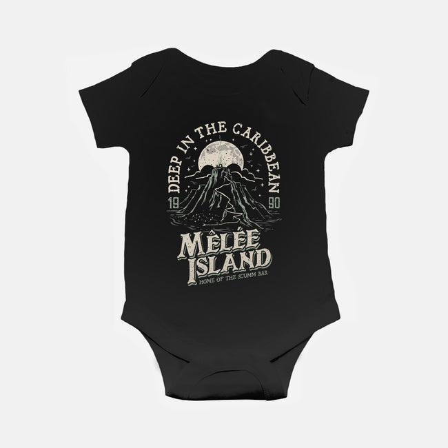 Deep In The Caribbean-baby basic onesie-Olipop