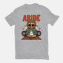 Abiding Dude-womens fitted tee-zawitees