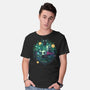 The Knight And The Hornet-mens basic tee-Ca Mask