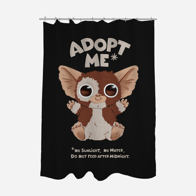 Adopt Me-none polyester shower curtain-ricolaa