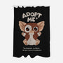 Adopt Me-none polyester shower curtain-ricolaa