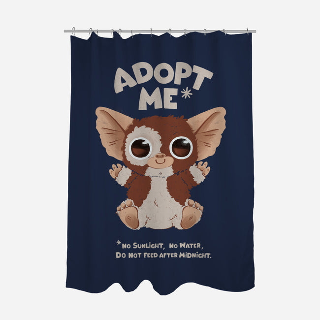 Adopt Me-none polyester shower curtain-ricolaa