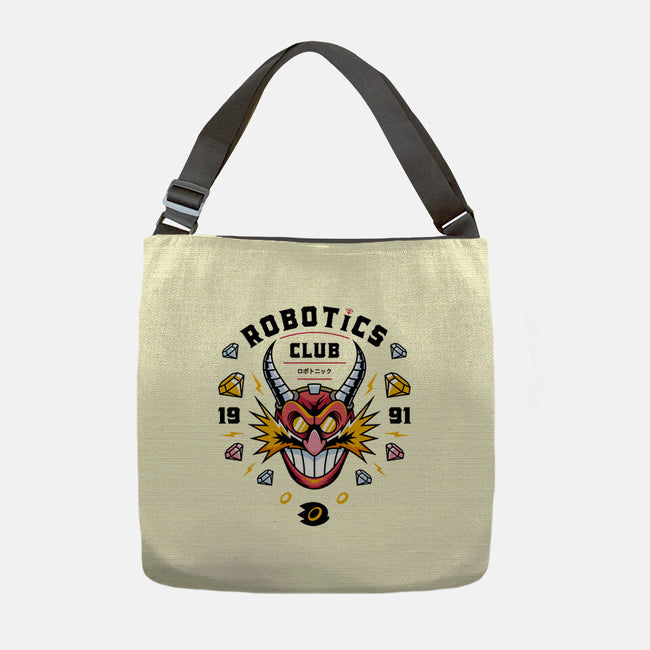 Robotics Club-none adjustable tote bag-Logozaste