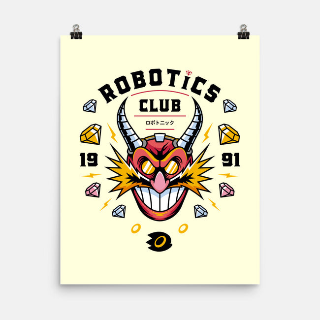 Robotics Club-none matte poster-Logozaste