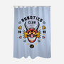 Robotics Club-none polyester shower curtain-Logozaste
