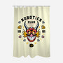 Robotics Club-none polyester shower curtain-Logozaste