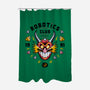 Robotics Club-none polyester shower curtain-Logozaste