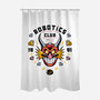 Robotics Club-none polyester shower curtain-Logozaste