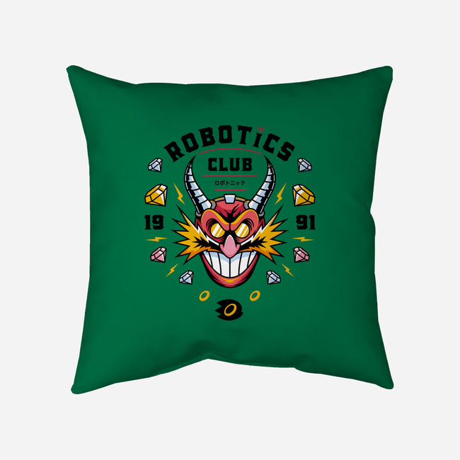 Robotics Club-none removable cover throw pillow-Logozaste