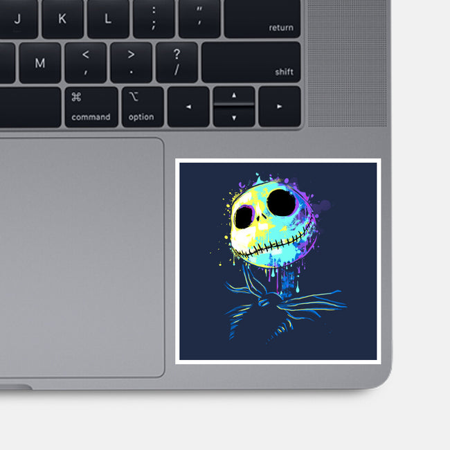 Colorful Skeleton-none glossy sticker-IKILO