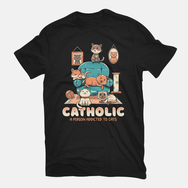 Addicted To Cats-youth basic tee-koalastudio