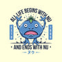 Ends With Nu-none glossy sticker-Alundrart