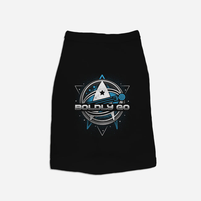 Boldly Into Space-cat basic pet tank-Logozaste