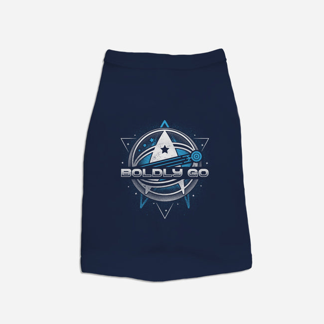 Boldly Into Space-dog basic pet tank-Logozaste