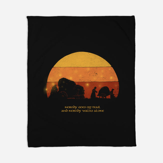 Nobody Walks Alone-none fleece blanket-zawitees