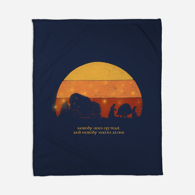 Nobody Walks Alone-none fleece blanket-zawitees