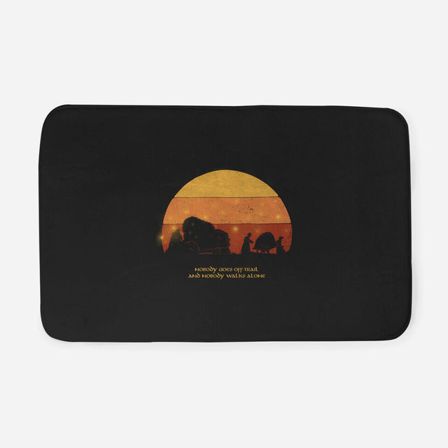Nobody Walks Alone-none memory foam bath mat-zawitees