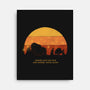 Nobody Walks Alone-none stretched canvas-zawitees