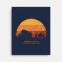 Nobody Walks Alone-none stretched canvas-zawitees