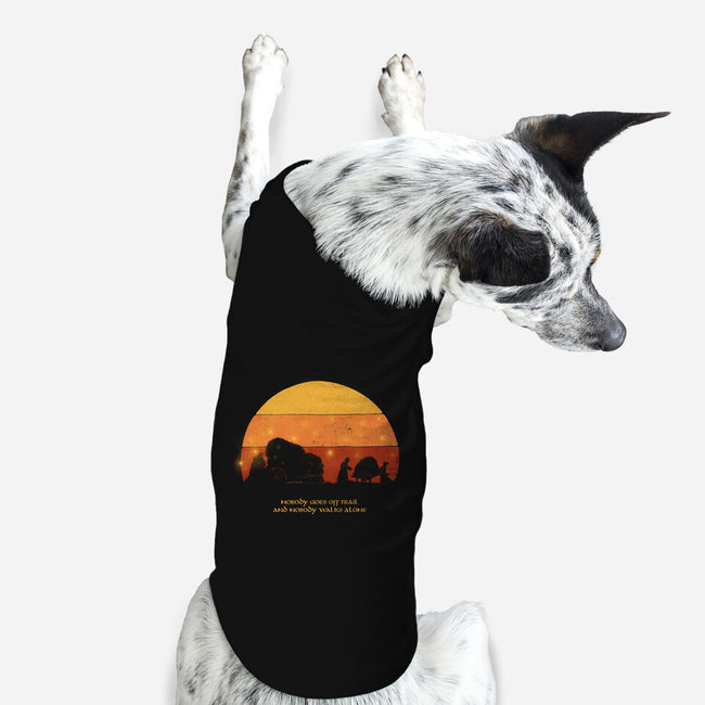 Nobody Walks Alone-dog basic pet tank-zawitees