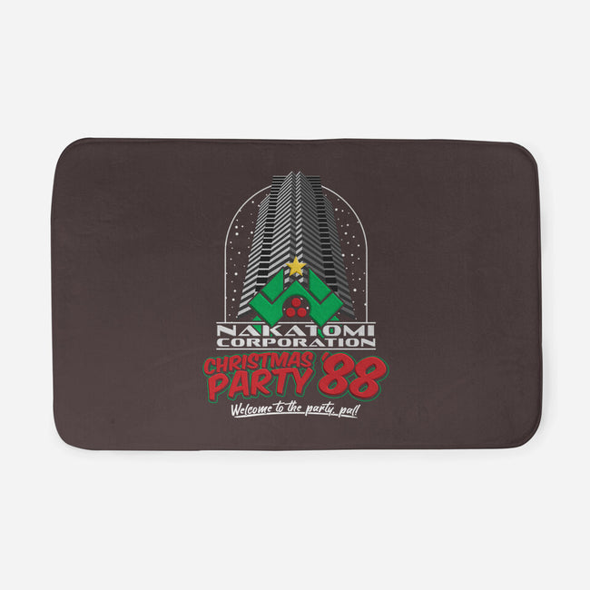 Nakatomi Christmas Party '88-none memory foam bath mat-RoboMega