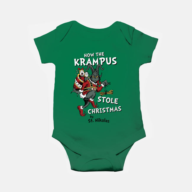 How The Krampus Stole Christmas-baby basic onesie-Nemons