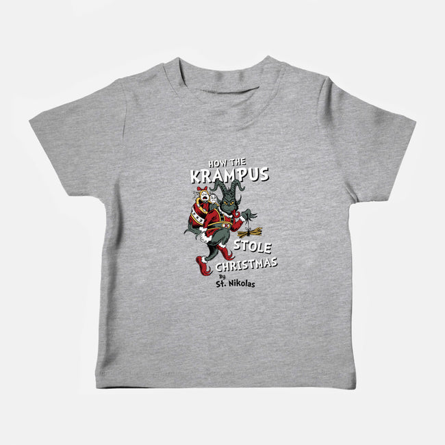 How The Krampus Stole Christmas-baby basic tee-Nemons