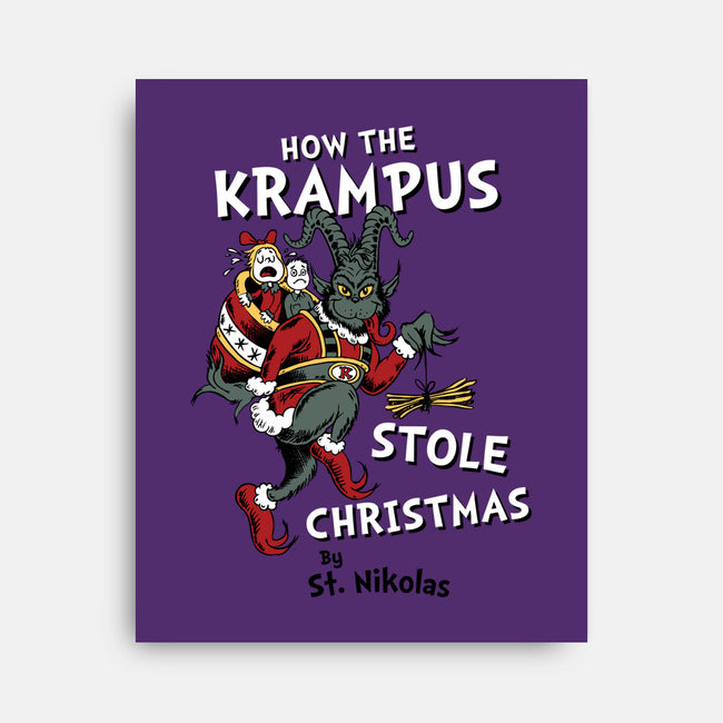 How The Krampus Stole Christmas-none stretched canvas-Nemons