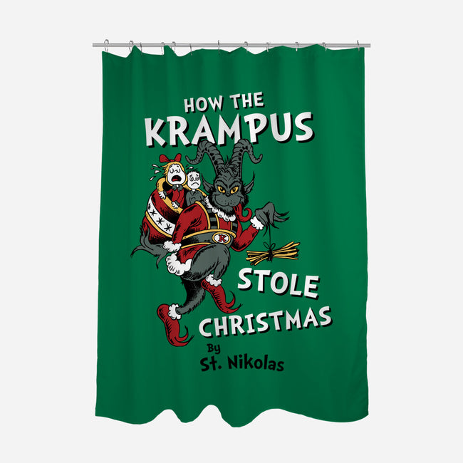 How The Krampus Stole Christmas-none polyester shower curtain-Nemons