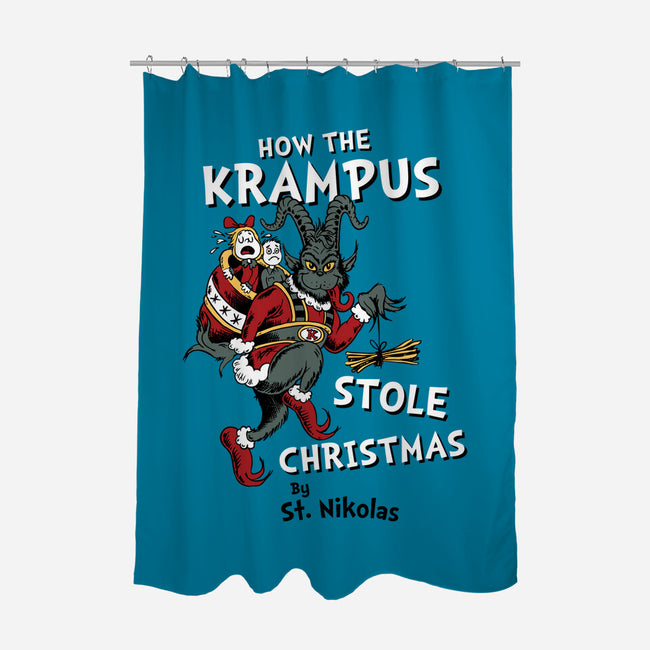 How The Krampus Stole Christmas-none polyester shower curtain-Nemons