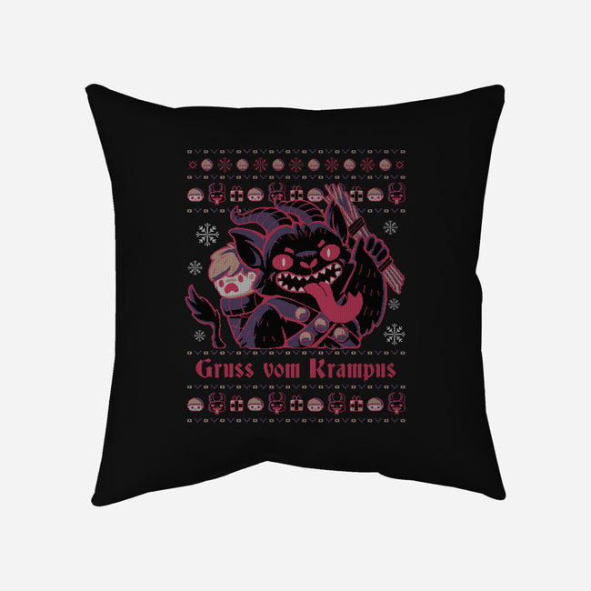 Ugly Christmas-none removable cover w insert throw pillow-xMorfina