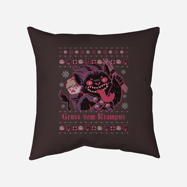 Ugly Christmas-none removable cover w insert throw pillow-xMorfina
