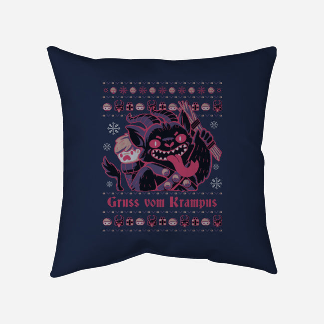 Ugly Christmas-none removable cover w insert throw pillow-xMorfina