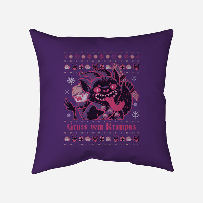Ugly Christmas-none removable cover w insert throw pillow-xMorfina